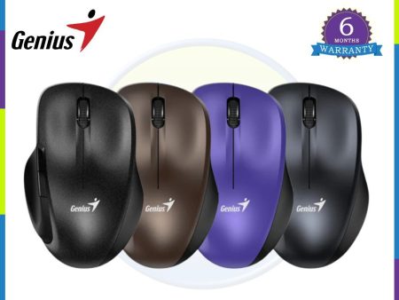 Genius Ergo 8200s Wireless Silent Mouse - Black | Chocolate | Purple | Iron Gray Supply