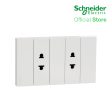 Schneider AvatarOn A 16A 250V 2G 2 Pin Universal Socket-outlet White A70426US-WE | Switch Outlet Online now