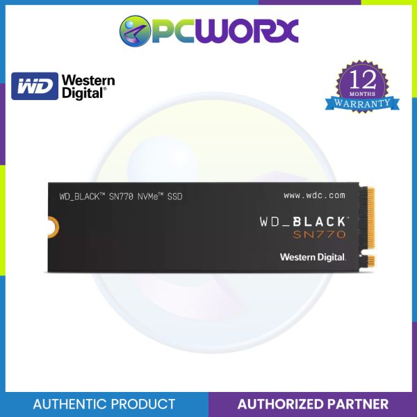 Western Digital WD Black SN770 250GB NVME PCIE GEN4 M.2 Internal SSD (WDS250G3X0E) on Sale