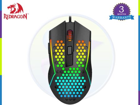 Redragon M987-K Lightweight 55g Honeycomb Gaming Mouse RGB Backlit Wired 6 Buttons Programmable Supply