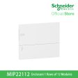 Schneider Enclosure, Resi9 MP Flush Mounting 1 Row of 8 Modules IP40 White Door 1 Earth + 1 Neutral Terminal Blocks MIP22108 Online now