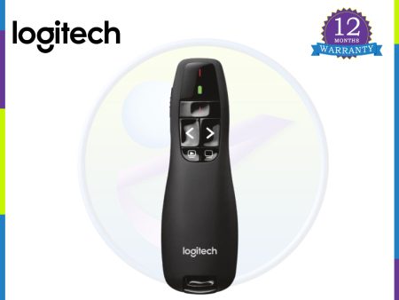 Logitech R400 2.4 GHz USB-Receiver Red Laser Pointer Wireless Presentation Remote Online now