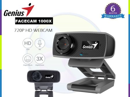 Genius FaceCam 1000X 720P HD Webcam Supply