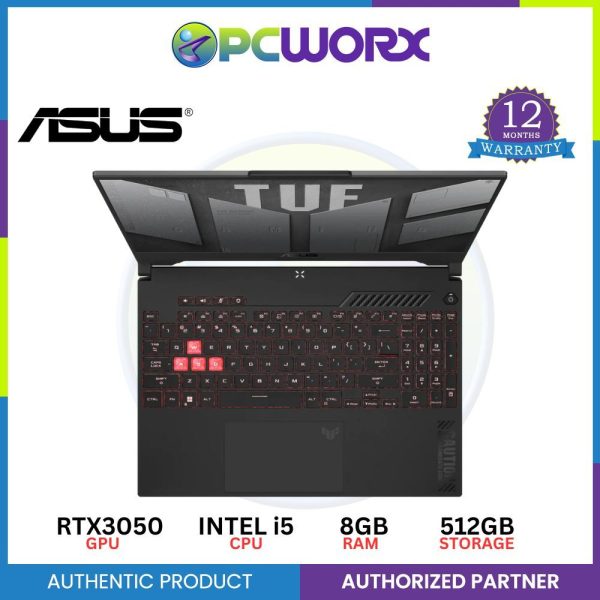 Asus TUF GAMING F15 15.6In 144HZ Core i5-12500H 8GB RAM 512GB SSD NVIDIA RTX3050 4GB Win11 Fashion