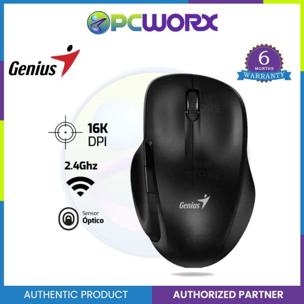 Genius Ergo 8200s Wireless Silent Mouse - Black | Chocolate | Purple | Iron Gray Supply