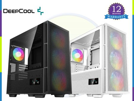 DeepCool CH560 Digital ATX Airflow case, Dual Status Display, 3X Pre-Installed 140mm ARGB Fans For Sale