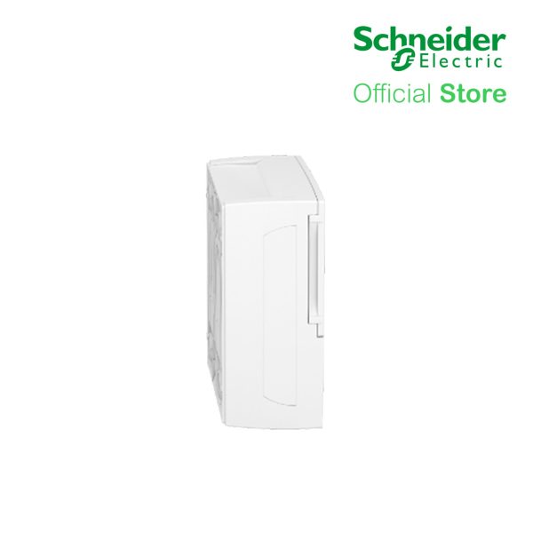 Schneider Enclosure Resi9 MP Surface Mounting 1 Row of 12 Modules IP40 White Door 1 Earth + 1 Neutral Terminal Blocks (MIP12112) Supply