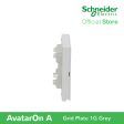 Schneider AvatarOn A 1 gang Grid Plate - GREY M3T01-GY Sale