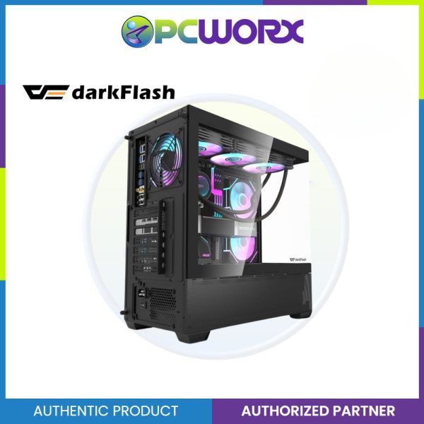 Darkfalsh DS900 AIR PANORAMIC GLASS SIDE PANEL LUXURY PC CASE BLACK   WHITE | Gaming PC Case Hot on Sale