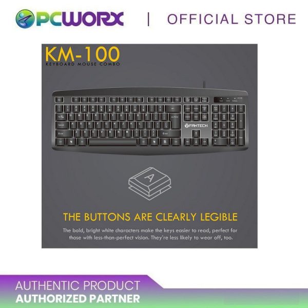 Fantech KM-100 Combo USB Keyboard and Mouse Fashion