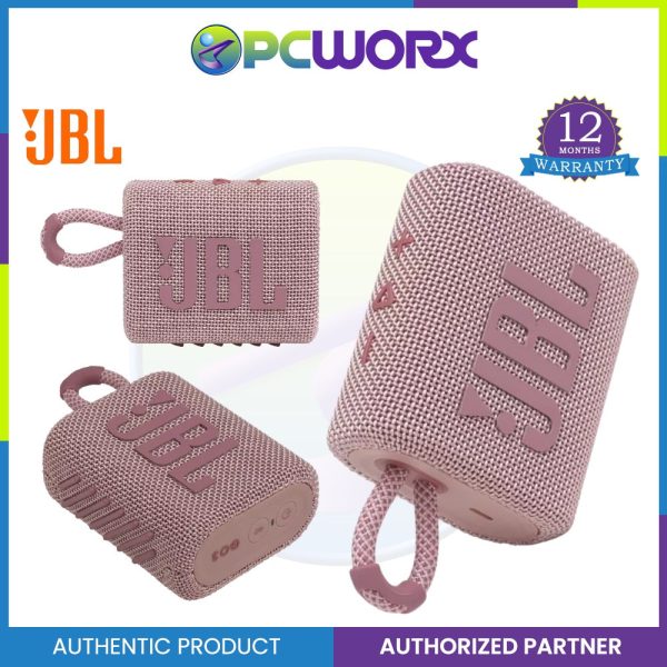 JBL Go 3 Grab & Go Portable, Waterproof, Bluetooth Speaker For Sale