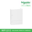 Schneider Enclosure Resi9 MP Surface 1 Row of 18 Modules IP40 White Door 1 Earth + 1 Neutral Terminal Blocks MIP12118 Fashion