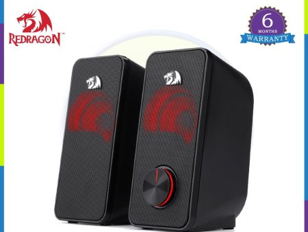 Redragon GS500 Stentor PC Gaming Speaker, 2.0 Channel Stereo Desktop Computer Speaker Online Sale