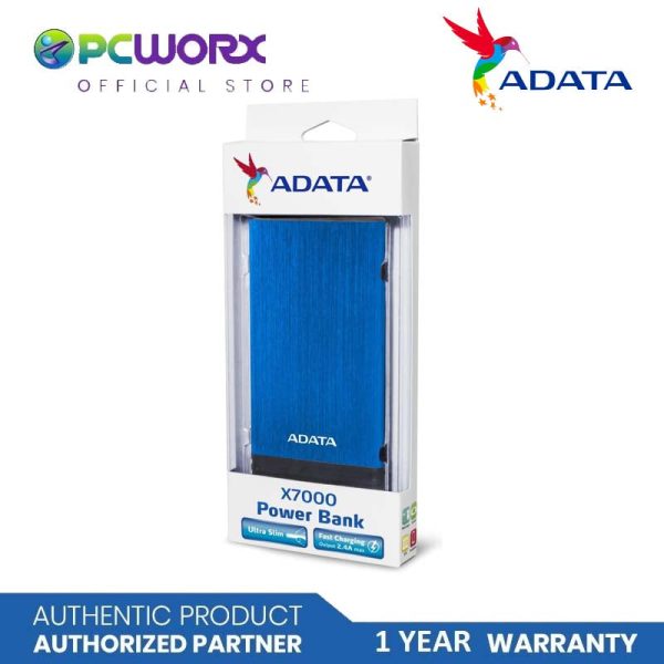 Adata AX7000 Powerbank Blue | 7000mAh, blue | Adata Powerbank | Powerbank | Power Banks Online Sale