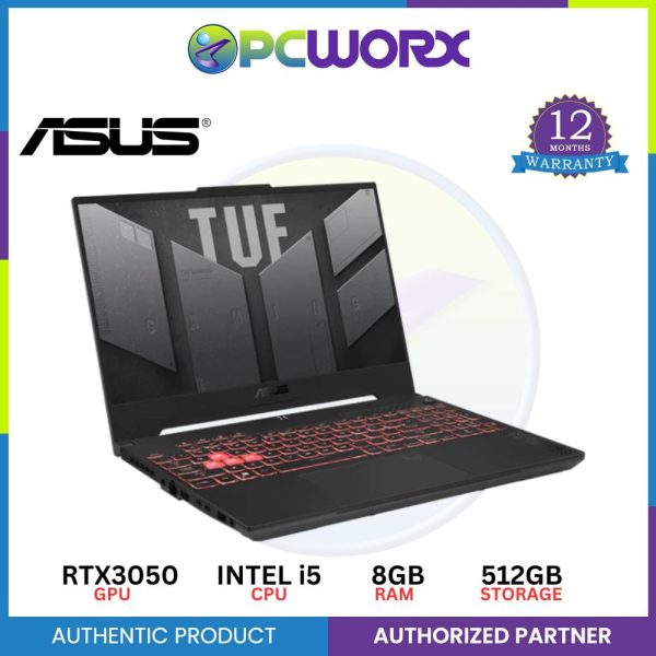 Asus TUF GAMING F15 15.6In 144HZ Core i5-12500H 8GB RAM 512GB SSD NVIDIA RTX3050 4GB Win11 Fashion