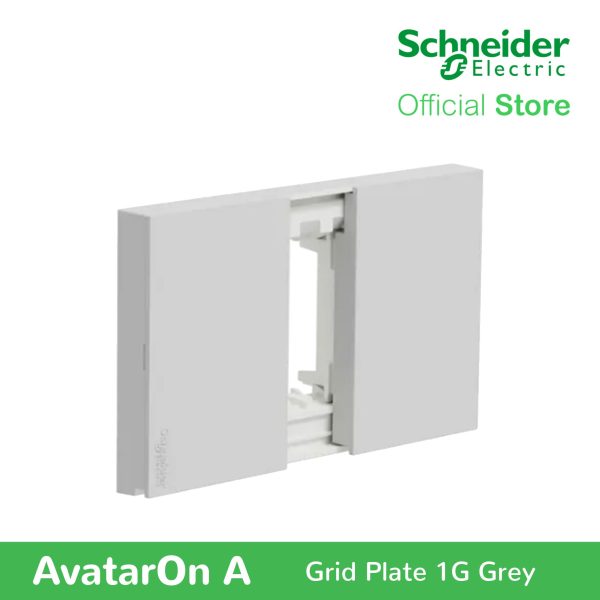 Schneider AvatarOn A 1 gang Grid Plate - GREY M3T01-GY Sale