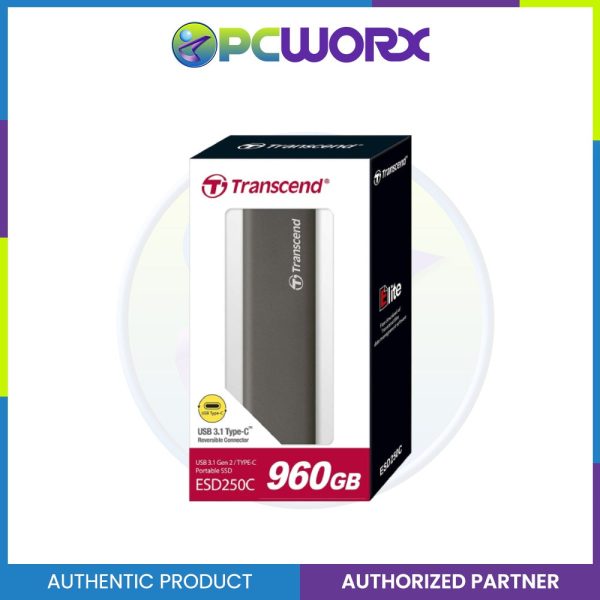 Transcend TS960GESD250C 960GB USB 3.1 Type-C Portable Fashion