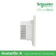 Schneider AvatarOn A 2 USB port 5 V AC-DC USB Charger Outlet - WHITE M3T-USB2-WE | USB Outlet For Sale