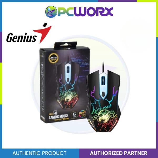 Genius GX-Gaming Scorpion Spear Gaming Mouse with 6 Buttons and Colorful  Breathing RGB LED on Sale