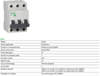 Schneider Easy9 IEC 3P 20A C DIN-Rail Type Miniature Circuit Breaker 400V 6kAIC EZ9F56320 Online now