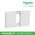 Schneider AvatarOn A 1 gang Grid Plate - WHITE M3T01-WE Discount