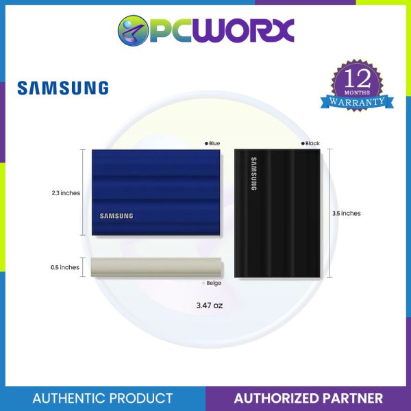 Samsung T7 Shield Portable Solid State Drive USB 3.2 1TB 2TB, IP65 Water Resistant, External SSD Cheap