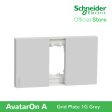 Schneider AvatarOn A 1 gang Grid Plate - GREY M3T01-GY Sale