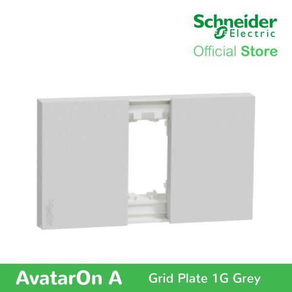 Schneider AvatarOn A 1 gang Grid Plate - GREY M3T01-GY Sale