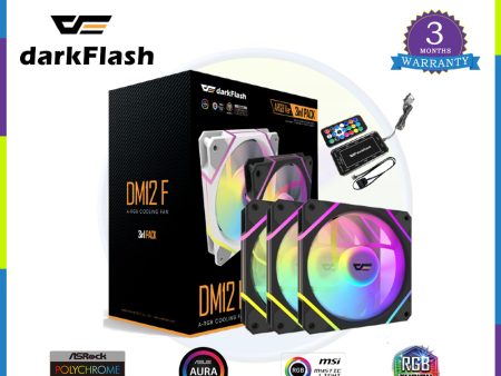 Darkflash DM12F 3in1 Combo 120mm Black Cheap