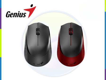 Genius NX-8000S 2.4GHz Wireless Silent Mouse , AA x 1 Black   Red Online now