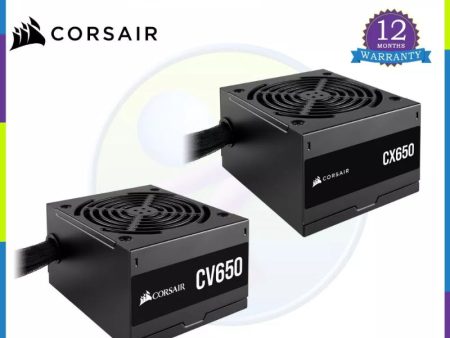 Corsair CV650   CX650 650Watts 80+ Bronze Certified Power Supply For Discount