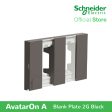 Schneider AvatarOn A 2 gangs Blank Plate - BLACK M3T02-BK Sale