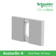 Schneider AvatarOn A 1 gang Grid Plate - GREY M3T01-GY Sale