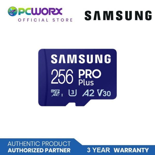 Samsung MB-MD256SA APC 256GB MICRO SD PRO PLUS W ADAPTER SAMSUNG 256GB MICRO SD MEMORY CARD | 256 PRO Memory Card MicroSD For Discount