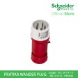 Schneider PratiKa Wander Plug - Straight - 16 A - 3P + N + E - 380...415 V AC - IP44 Red PKE16M435 Online Sale