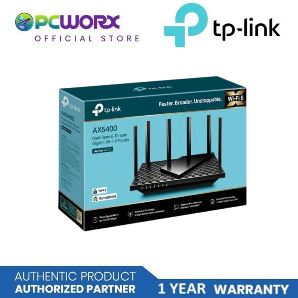 TP-LINK  Archer AX72 AX5400 Dual-Band Gigabit Wi-Fi 6 Router Hot on Sale