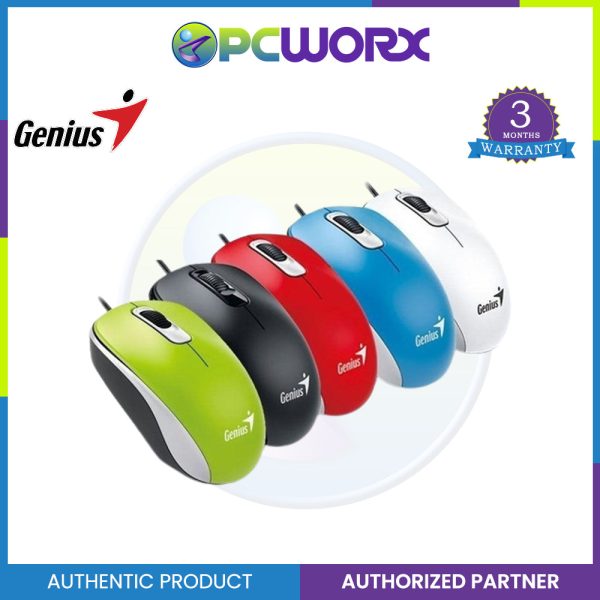 Genius DX-110 PS2 Full Size Optical Mouse in Different Colour on Sale