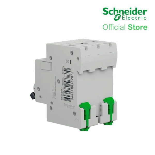 Schneider Easy9 IEC 3P 50A C DIN-Rail Type Miniature Circuit Breaker 400V 6kAIC (EZ9F56350) Supply