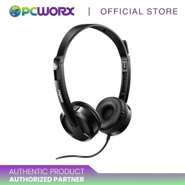 Rapoo H100 3.5mm Audio Port H120 USB Wired Stereo Headset For Sale