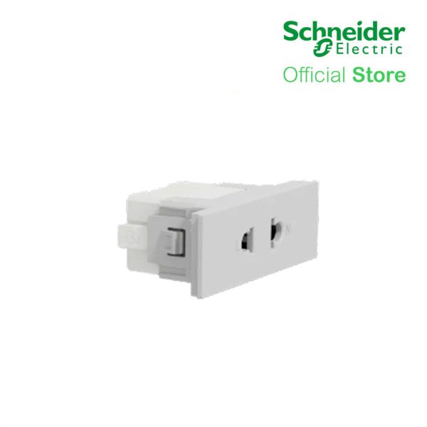 Schneider Socket Outlet AvatarOn A Universal 16A 250V 2 Pin S Sized Grey M3T426US-GY For Sale