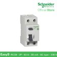 Schneider Easy9 RCCB 2P 63A 30MA AC-type 230V EZ9R36263 Residual Current Circuit Breaker For Sale