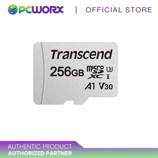 Transcend 256GB MicroSDXC SDHC 300S Memory Card (TS256GUSD300S-A) For Sale