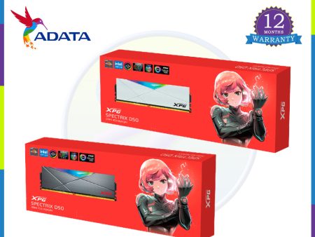 ADATA XPG SPECTRIX D50 RGB DDR4 3200 MHz 8GB Desktop RAM on Sale