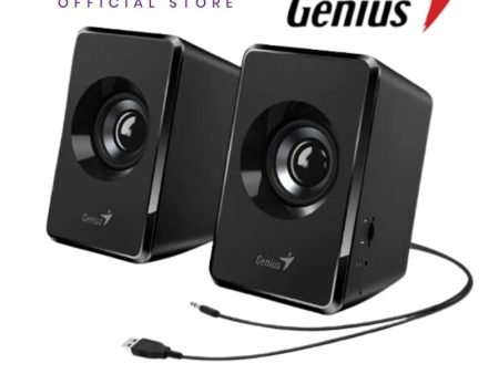 Genius SP-U125 USB Powered Stereo Speakers(Black) on Sale