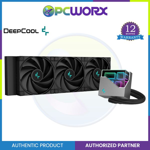 Deepcool LT720 Mirror Design Pump Head, 14.2 inches (360 mm) Radiator, All-in-One Water Cooling CPU Cooler Fashion