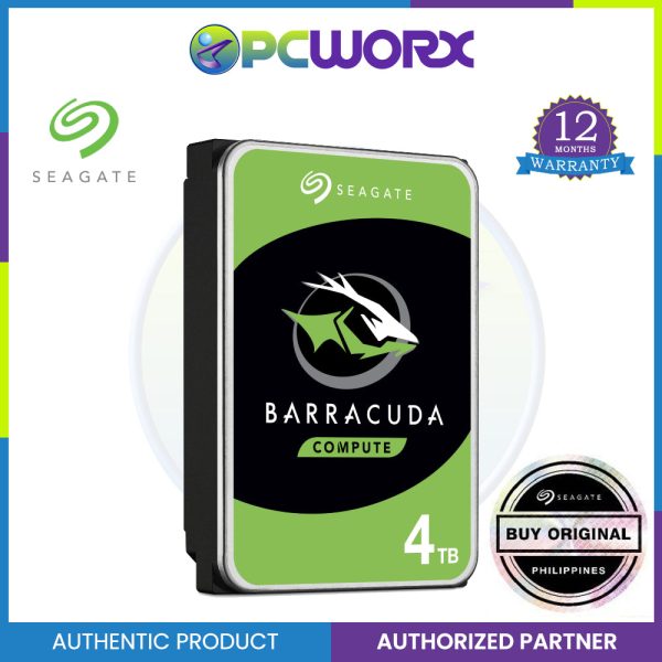 Seagate BarraCuda Internal Hard Drive 4TB SATA 6Gb s 256MB Cache 3.5-Inch Online now