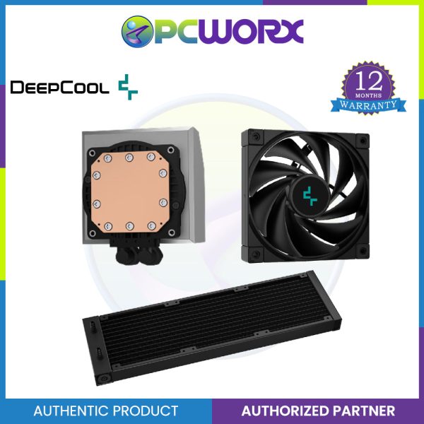 Deepcool LT720 Mirror Design Pump Head, 14.2 inches (360 mm) Radiator, All-in-One Water Cooling CPU Cooler Fashion