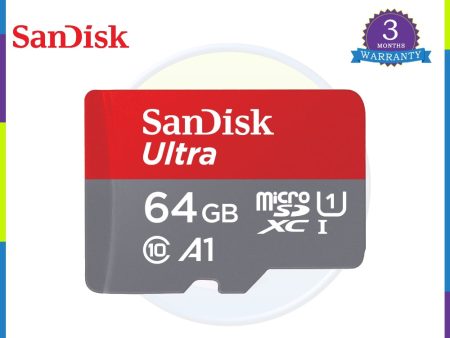 Sandisk SDSQUAB-064G-GN6MN 64GB Ultra Micro SD 140MB S C10 For Sale