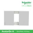 Schneider AvatarOn A 1 gang Grid Plate - GREY M3T01-GY Sale