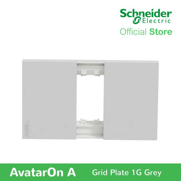 Schneider AvatarOn A 1 gang Grid Plate - GREY M3T01-GY Sale